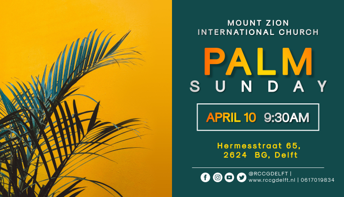 Copy of Palm Sunday Service Church Flyer (1)